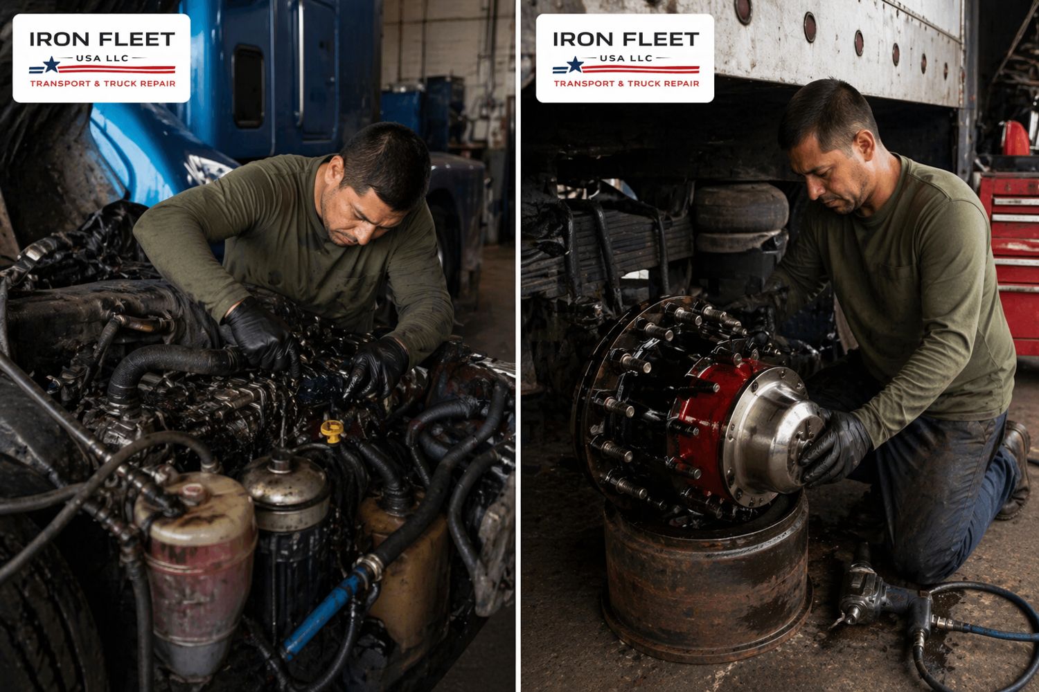 Heavy-duty truck mechanical work